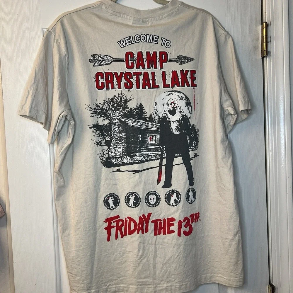 Friday The 13th Camp Crystal Lake‎ X Shoe Palace Size Large/ Beige Color